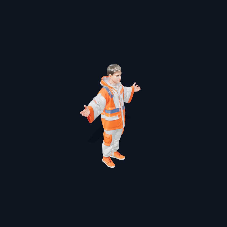 Modern Urban Explorer D Character Rigged and Animated